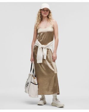 lululemon Maxi Satin Slip Dress - Natural
