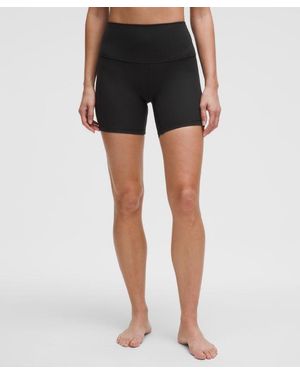 lululemon Align High-Rise Ribbed Short 6" - Black