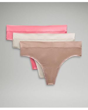 lululemon – Underease High-Rise Thong Underwear 3 Pack – // – - Pink