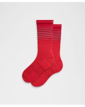 lululemon – Power Stride Crew Socks Reflective Grid – Colour Dark/ – - Red