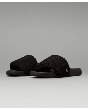lululemon Fleece Dual-Density Slide Sandals - Black