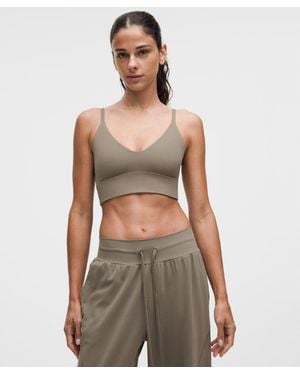 lululemon – Focuser Scoop-Neck Sports Bra Nulu Light Support, A/B Cup – – Size Large - Green