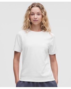 lululemon – The Classic Tech Rib Tee – – Size Large - White