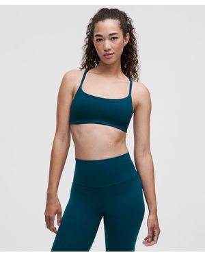 lululemon Wunder Train Strappy Racer Bra - Blue