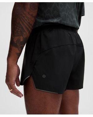lululemon Fast And Free Split Short 3" - Black