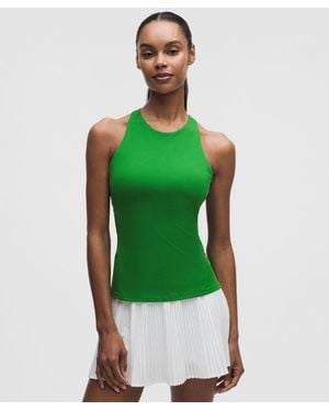 lululemon – Racerback High-Neck Tennis Tank Top B/C Cup – – Size Large - Green