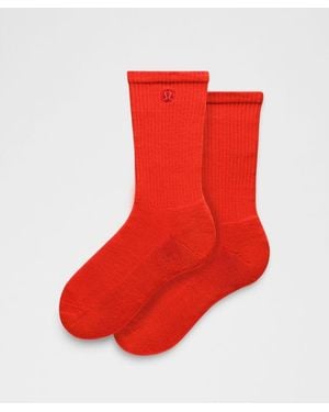 lululemon Daily Essential Crew Socks - Red