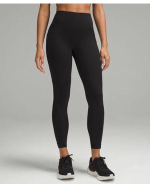 lululemon Fast And Free High-Rise Leggings 25" 3 Pockets Glow - Black