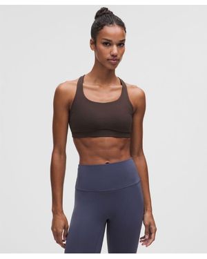 lululemon – Energy Sports Bra Medium Support, B-D Cups Evolve – – Size Large - Blue