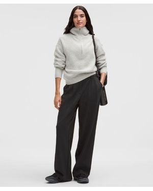 lululemon – Daydrift High-Rise Wide-Leg Trousers Regular Brushed – – Size Large - Grey