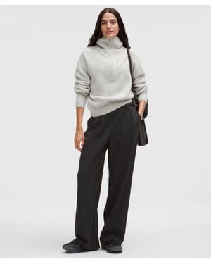 lululemon – Daydrift High-Rise Wide-Leg Trousers Regular Brushed – – Size Large - Grey