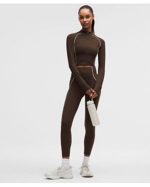 lululemon – Wunder Train No-Line Piped High-Rise Tight Leggings – 25" – – Size 4 - Brown