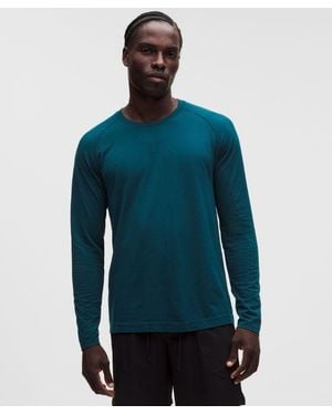 lululemon – Metal Vent Tech Long-Sleeve Shirt – – Size Large - Blue