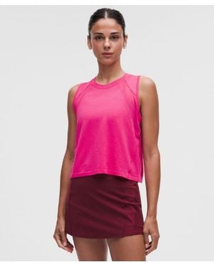 lululemon – Seamless -Panelled Tank Top – – Size Large - Pink