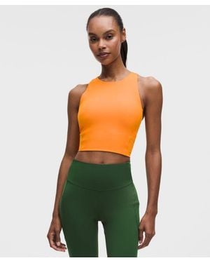 lululemon – Swift Speed Cropped Tank Top B/C Cup – – Size 4 - Green