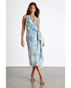 halter satin dress mini Carmen Satin Halter Dress – Adeline main image 0