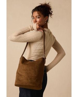 Lulus Carraway Suede Tote Bag - Brown