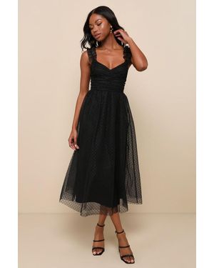 Lulus Liana Swiss Dot Tulle Maxi Dress in Pink | Lyst Lulus Liana Swiss Dot Tulle Maxi Dress in Pink | Lyst