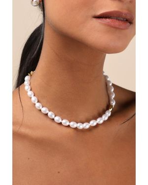 Shashi Perci 14Kt Pearl Necklace - Natural