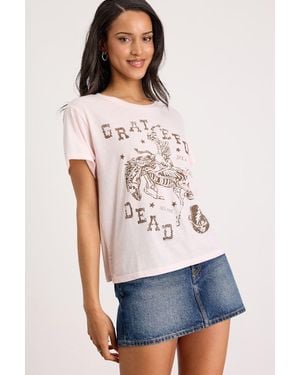 Chaser Brand Grateful Dead Sixty Years So Far Blush Graphic Tee - White