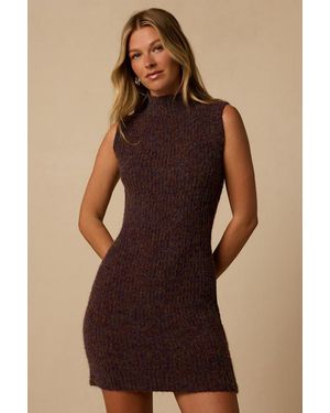 Lulus Cortez Multi Sleeveless Jumper Dress - Brown