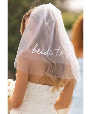 Lulus Bride To Be Tulle Layered Short Veil - White