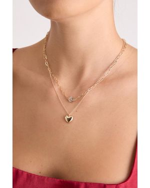 Lulus Mory Layered Pendant Necklace - Natural
