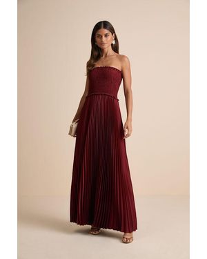 knee length dresses for ladies Rust Twin Printed Sleeveless Maxi Dress main image 1