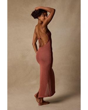 Lulus Calva Rusty Rose Backless Maxi Swim Cover-Up - Natural