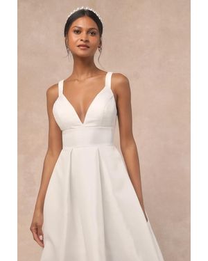 Lulus Ready For Romance Sleeveless Maxi Dress With Pockets - Natural