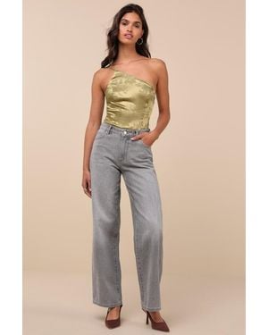 Rolla's Kate Mid-Rise Baggy Jeans - Natural