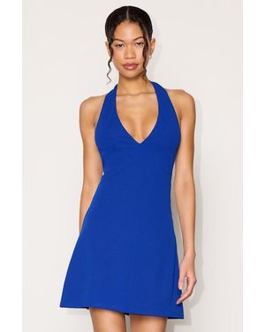 Lulus Brinley Halter Mini Dress - Blue