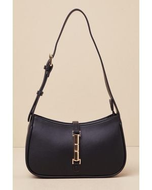 Lulus Chic And Tasteful Shoulder Bag - Black