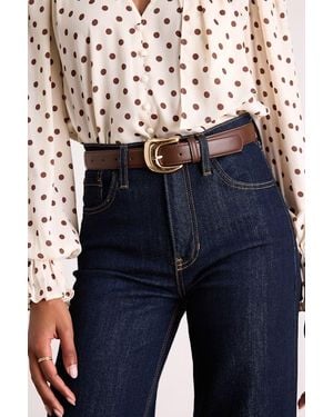 Lulus Wiley And Two-Piece Belt Set - Blue