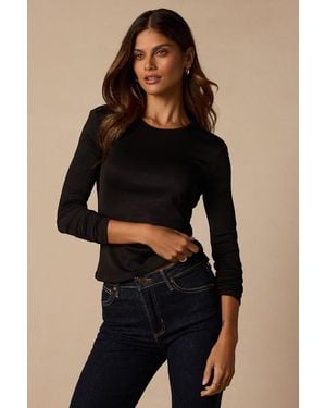 Lulus Madigan Backless Long Sleeve Top - Black