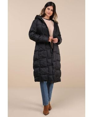 Native Youth Ophelia Quilted Puffer Coat - Black
