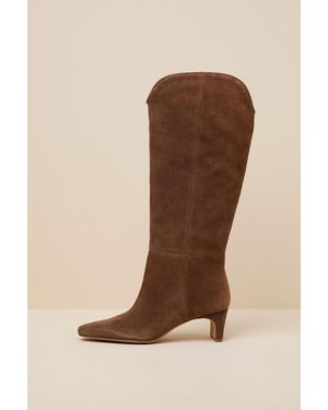 Dolce Vita Brion Cocoa Suede Knee-High Boots - Brown