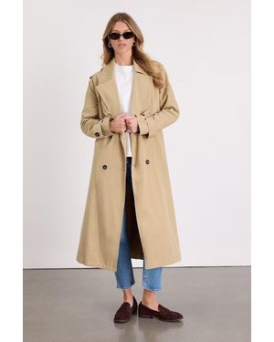 Lulus Adams Belted Trench Coat - Natural