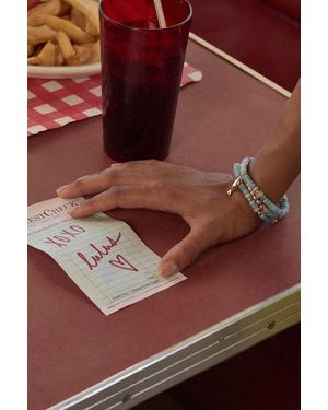 Lulus Analisa Multi Beaded Three-Piece Bracelet Set - Brown