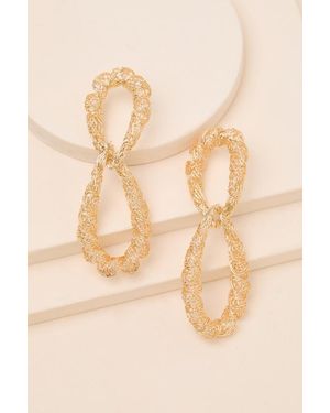 Lulus Ivera Textured Statement Earrings - Natural