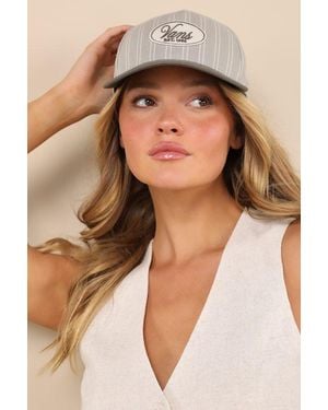 Vans Raley Striped Strapback Baseball Hat - Natural