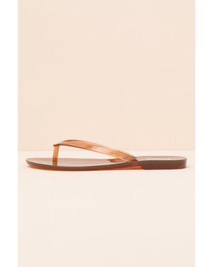 Melissa Harmonic Clear Jelly Flip Flops - Natural
