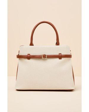 Lulus Atlee Canvas Crossbody Handbag - Natural