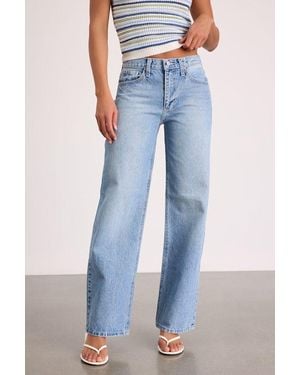 Just Black Everyday Coolness Light Wash High-Rise Straight-Leg Jeans - Blue