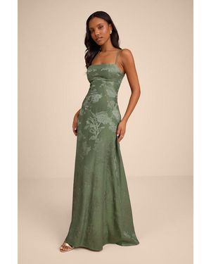 floral jacquard tassel lace up maxi dress Floral Embroidered Lace Maxi Dress – Simply Chrisel