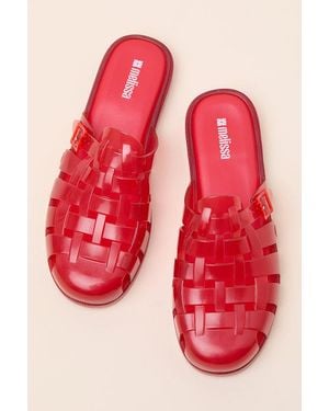 Melissa Possession Jelly Fisherman Mules - Red