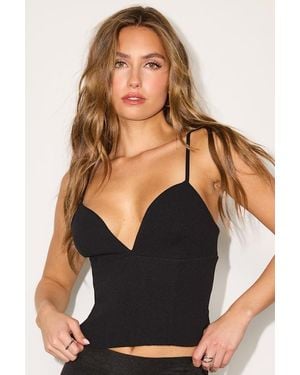 Lulus Sable Cropped Tank Top - Black