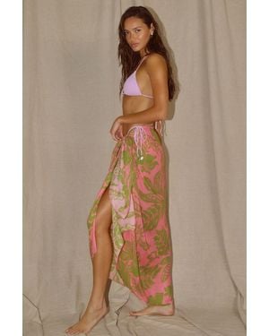 Lulus Mezzie Cover-Up Sarong Scarf - Natural