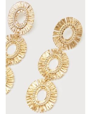 Lulus Burst Of Brilliance Drop Earrings - Metallic