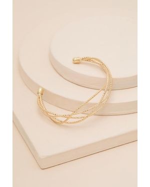 Lulus Helsi Multi-Strand Cuff Bracelet - Brown